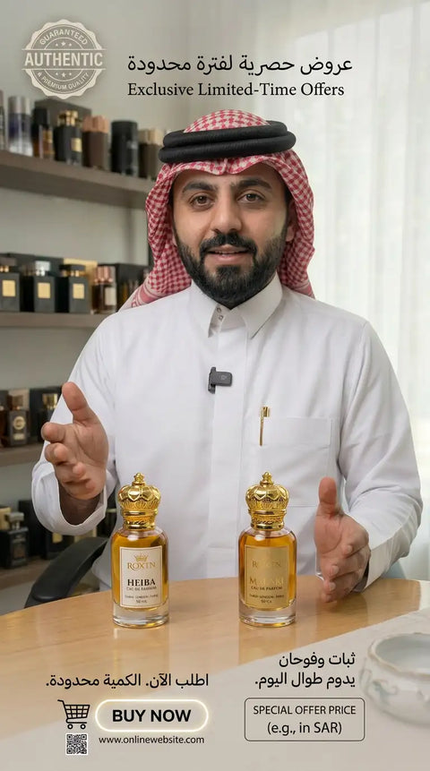 عطور هيبه وملكي من روكستن العالميه شحن دولي الان هديه لكل غالي الاكثر مبيعاً بالخليج توفر من جديد دفعه محدوده قاربه على نفاذ (العرض وحد والثاني مجاناً ) حتى نفاذ الكميه